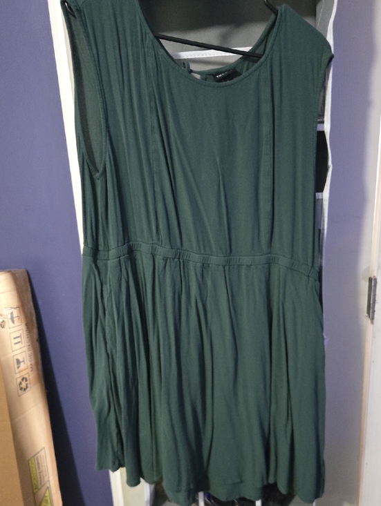 torrid Tops - torrid Dark Green Sleeveless Tank  with Gathered Waist